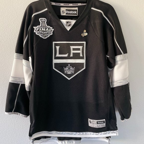 Youth Los Angeles Kings Reebok Branded Black Home Blank Jersey